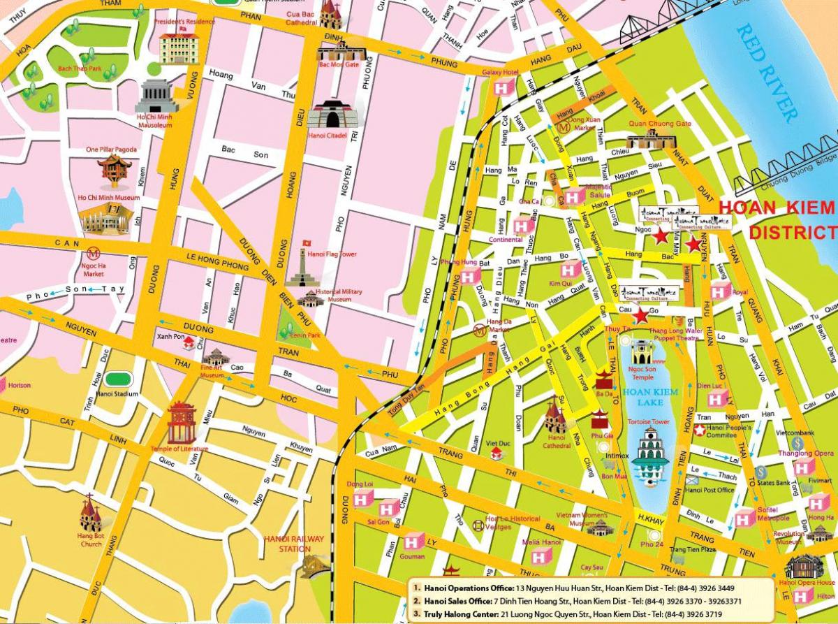 hanoi stari novčić turističke mapu
