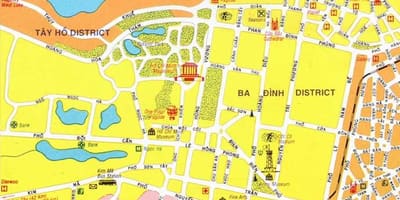 Mapa hanoi city centru