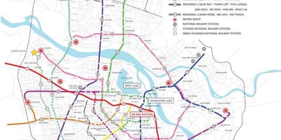 Mapa hanoi metro