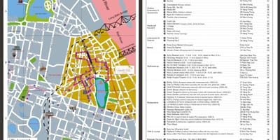 Hanoi stari novčić hoda obilazak mapu