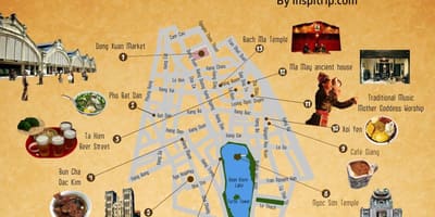 Ulična mapa hanoi stari novčić